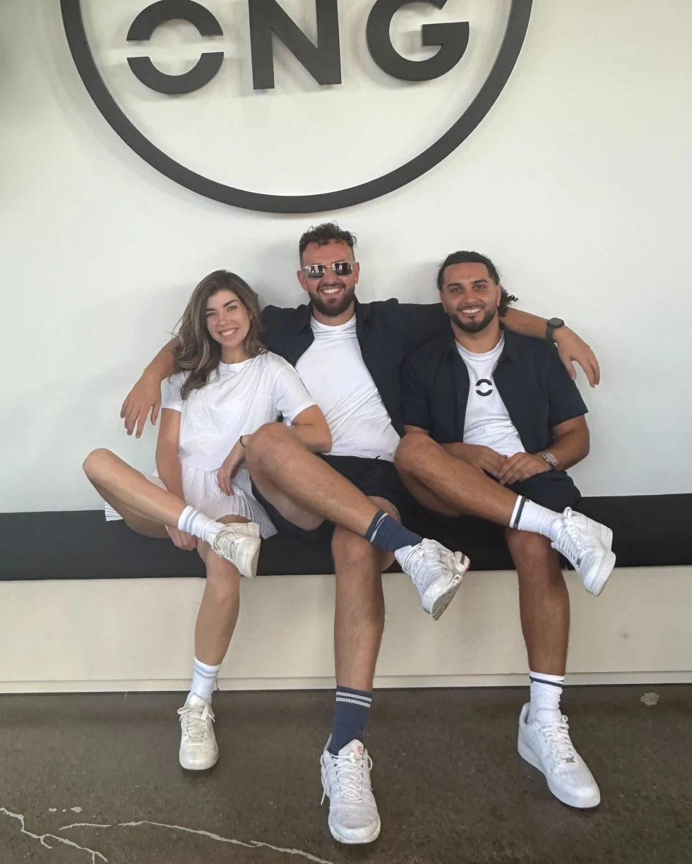 Mel, Elliott and Khalid, owners of STRONG Pilates Wellington West